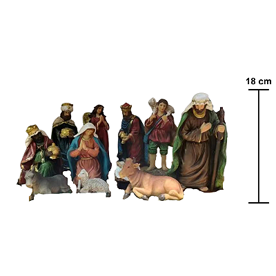 Presépio Natalino 11 Peças 18cm