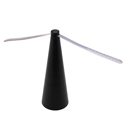 Ventilador Repelente de Mesa de Plástico Preto 24,5cm x 8cm x 19cm - Lyor
