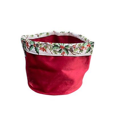 Porta Panetone Vermelho 20x22cm