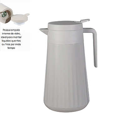 Garrafa Termica 1L Classic Cor Cinza