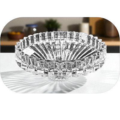 Bandeja Decorativa Cristal Lapidado 29x12