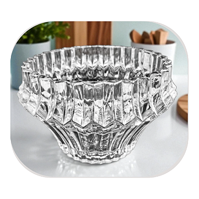 Vaso Decorativo Cristal Lapidado 20x13