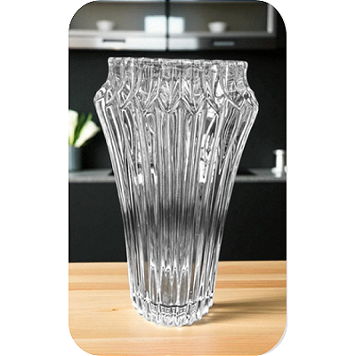 Vaso Decorativo Cristal 30x14cm