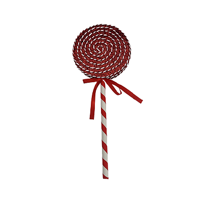 Candy Pirulito 20x51cm Vermelho Branco