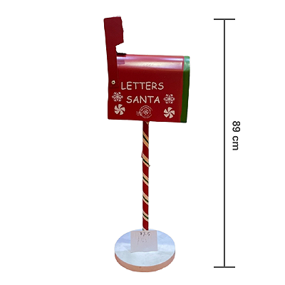 Caixa Correio Natal Letters Santa 89cm
