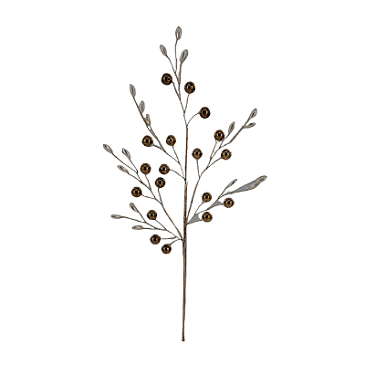 Haste Decorada Bolinhas 36cm Dourada