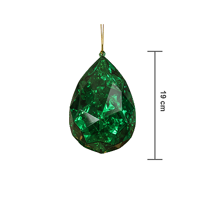 Joia Decorativa 13x7 5x19cm Verde