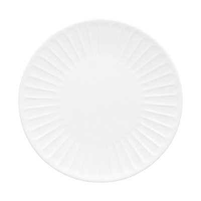 Conjunto 2 Pratos para Sobremesa de Cerâmica Colibri Branco 19cm - Wolff