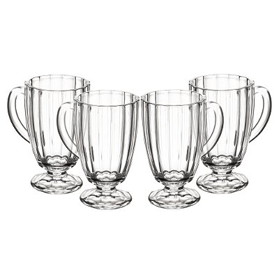 Conjunto 4 Taças de Cappuccino de Vidro Classic 160ml - Wolff