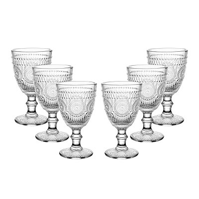 Conjunto 6 Taças de Vidro Mandala 320ml - Wolff