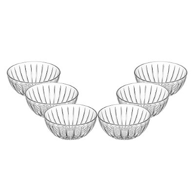 Conjunto 6 Bowls Bangkok 12,5cm x 12,5cm x 6cm Cristal Ecológico - Wolff