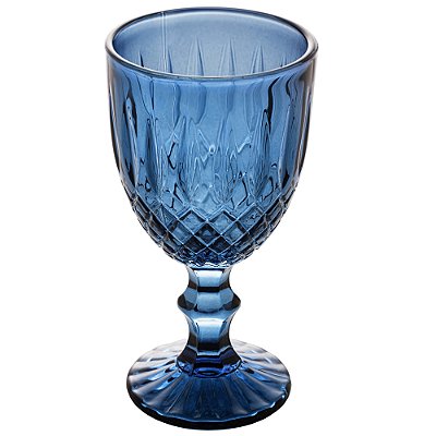 Conjunto 6 Taças Greek 320ml Azul Vidro - Wolff