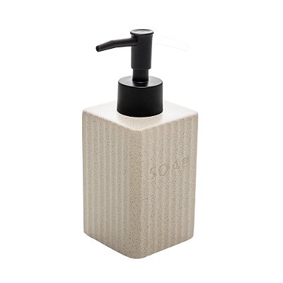 Porta Sabonete Líquido Rawlux 290ml Cinza Cerâmica - Wolff