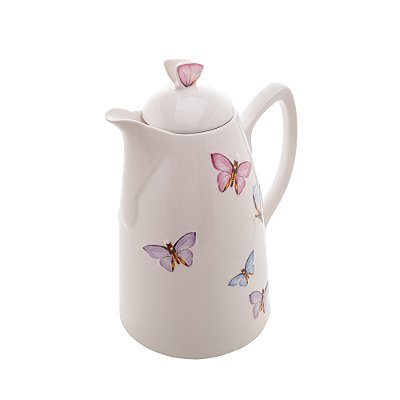 Garrafa Térmica de Porcelana Borboletas 900ml - Wolff
