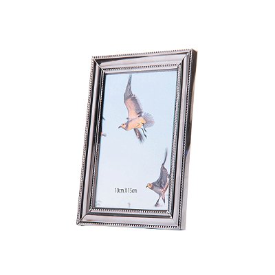 Porta-Retrato de Aço Inox Balls Prata 10cm x 15cm - Wolff