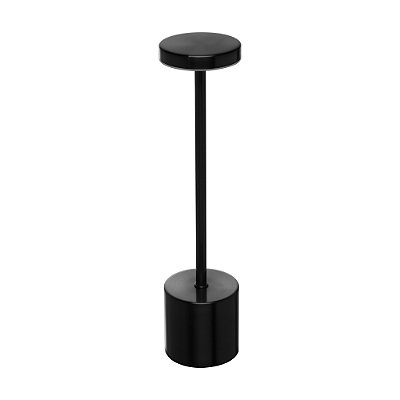 Luminária de Mesa Led 3 Tons Usb Cosmos 8cm x 8cm x 35cm Preta Plástico - Wolff