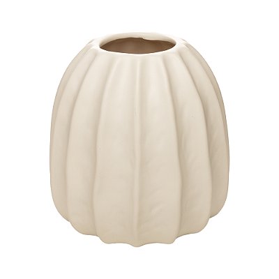 Vaso Pilar 15cm x 15cm x 17,5cm Branco Cerâmica - Wolff