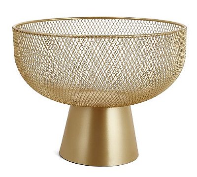 Centro de Mesa em Metal Dourado 30cm - Mart