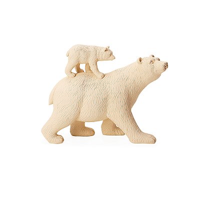Escultura Ursos Polares em Poliresina 16cm - Mart