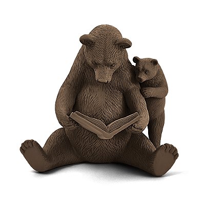 Escultura Urso e Filhote em Poliresina - Mart
