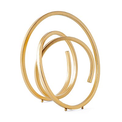 Escultura em Metal Dourada 29cm - Mart