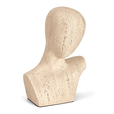 Escultura Busto em Poliresina Bege 22cm - Mart