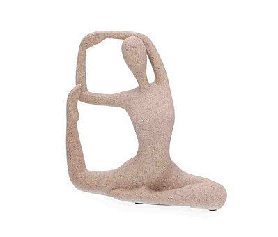 Escultura Yoga em Poliresina 19cm - Mart