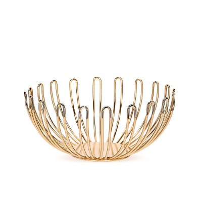 Centro de Mesa em Metal Dourado 32cm - Mart