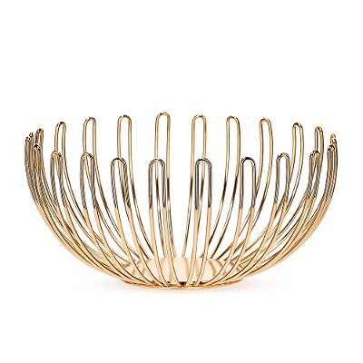 Centro de Mesa em Metal Dourado 40cm - Mart