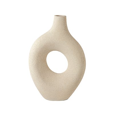 Vaso Decorativo em Poliresina Bege 24x36 - Mart