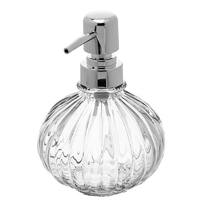 Porta Sabonete Líquido Redondo 330ml Vidro - Lyor