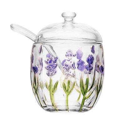 Açucareiro Cristal Ecológico Lavanda 8,5x11,3cm - Lyor