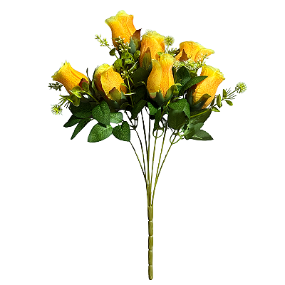 Buquê Rosas Amarelas Botões X7 - BMQ