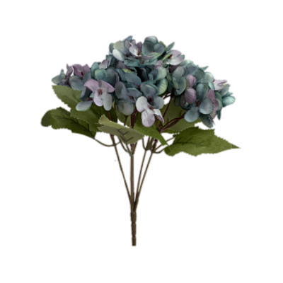 Buquê Mini Hortênsia Azul X5 - BMQ