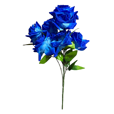 Buquê Rosas Diamante Azul X7 - BMQ