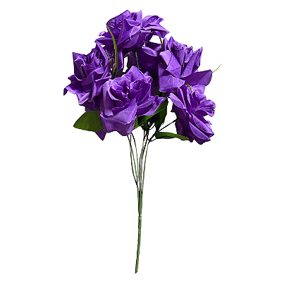 Buquê Rosas Diamante Roxo X7 - BMQ