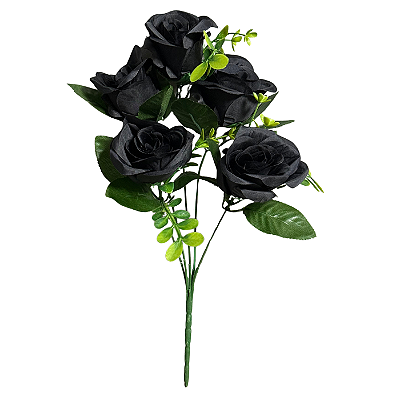 Buquê Rosas Pretas X5 - BMQ