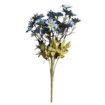 Buquê Mini Margarida 35cm Azul - BMQ