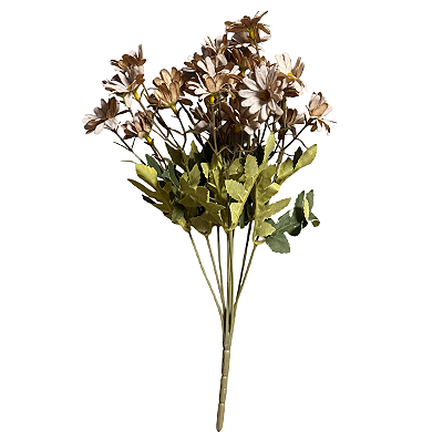 Buquê Mini Margarida 35cm Marrom - BMQ