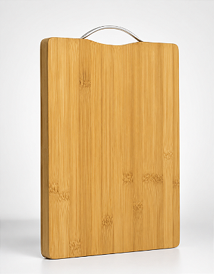 Tabua de Corte Bambu Retangular com Alca 20x30cm Carne