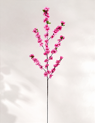 Haste Cerejeira Galho Rosa 1,20m Decoração