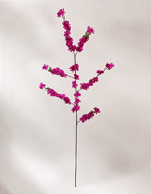 Haste Cerejeira Galho Lilas Fucsia 1,20m Decoração