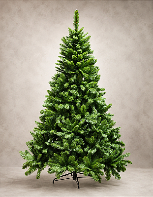 Árvore de Natal Tradicional Imperial 2,10m 858 Galhos Verde