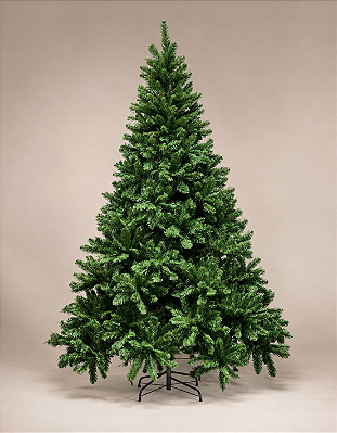 Árvore de Natal Tradicional Imperial 2,40m 1124 Galhos Verde