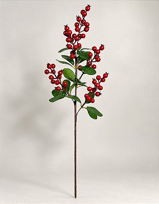 Haste Berry Vermelha Para Árvore e Guirlanda 63cm