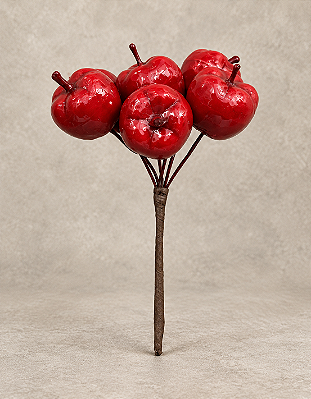 Pick Mini Frutas Vermelhas 11cm Enfeite Natalino