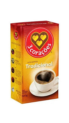CAFE 3 CORACOES VACUO 500G TRADICIONAL