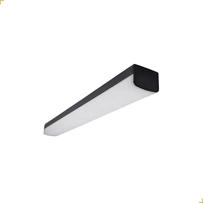 Luminária Linear LED Sobrepor 72W Multicor Bivolt 120cm Preto