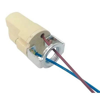 Soquete G9 com Fio Rabicho para Lâmpada Halopin