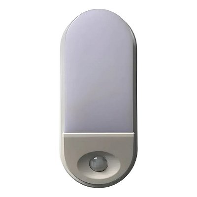 Arandela LED 15W com Sensor de Presença IP65 6000K Branco Bivolt